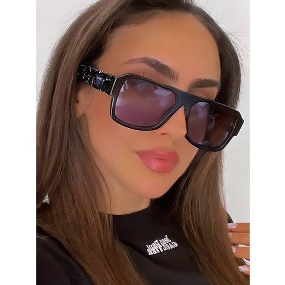 NEW Prada PR22YS Sunglasses in Black Purple Blue Mirror - Picture 1 of 11